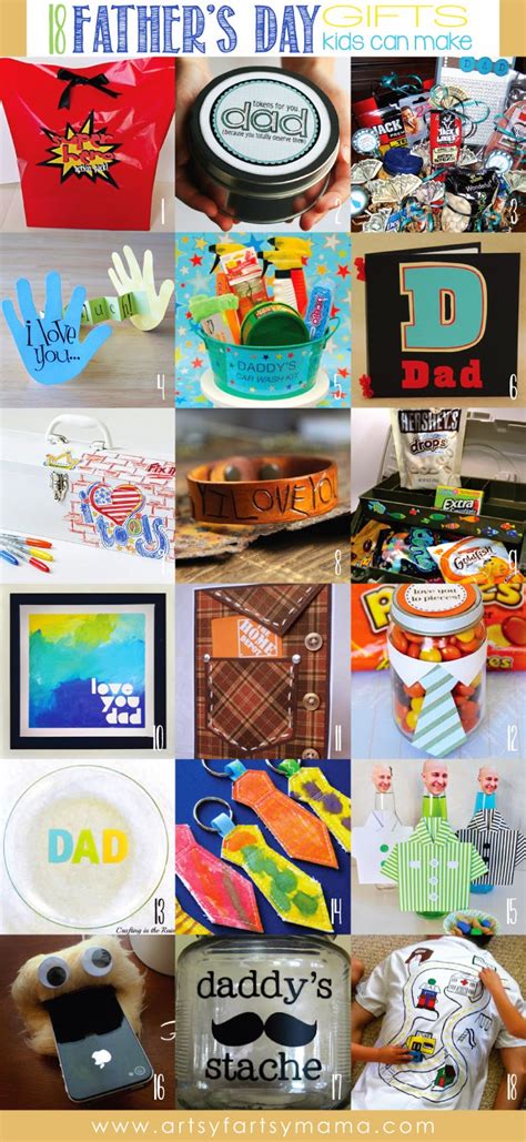Shopping for the right father's day gift doesn't have to be hard. 18 Father's Day Gifts Kids Can Make | artsy-fartsy mama