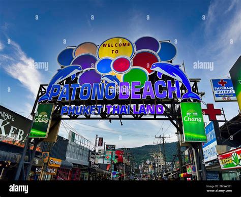 Patong Walking Street Or Bangla Road Famous Night Life Road Iconic