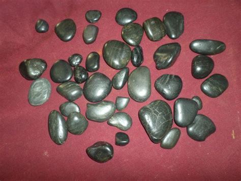 Get it as soon as wed, may 5. River Rocks Smooth black river rocks | Etsy | Black river ...