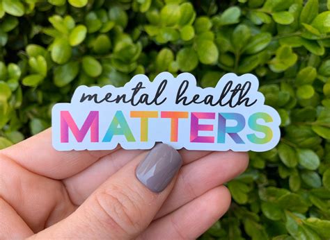 Mental Health Matters Sticker 3 X 1 Mental Etsy