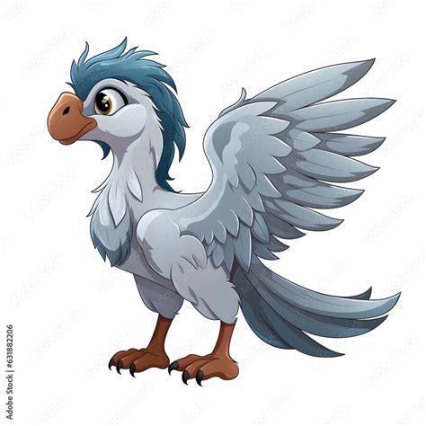 Cartoon Clipart Of Hippogriff Transparent Background Stock