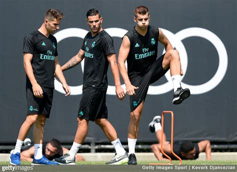 A crucial away goal and a confident performance. Real Madrid: Alvaro Morata Hugs Goodbye To Zinedine Zidane And Coaching Staff During Training ...