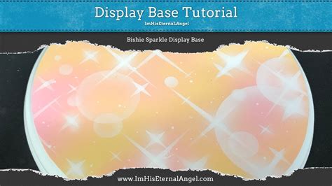 Tutorial How To Paint A Bishie Sparkle Display Base Youtube