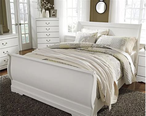 Anarasia White Queen Sleigh Bed 1stopbedrooms