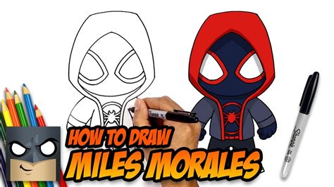 How To Draw Miles Morales Spider Man Step By Step Tutorial