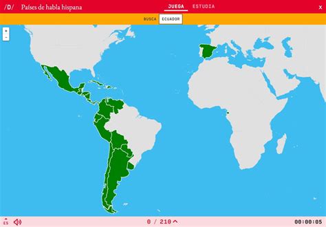 Mapa De Paises Que Hablan Espa Ol Armes