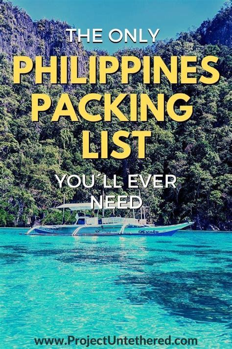 Need A Philippines Packing List After A Month Traveling The Philippines There S Many Items We