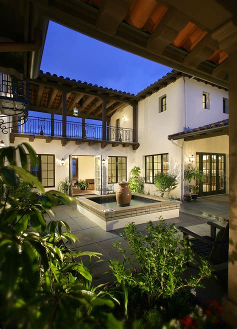 Spanish Style Home Plans With Courtyards Courtyard Mediterranean