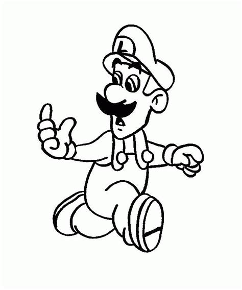 Luigi Coloring Pages - Coloring Home