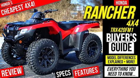 New Honda Rancher 420 Atv Review Specs And Features Is The Cheapest