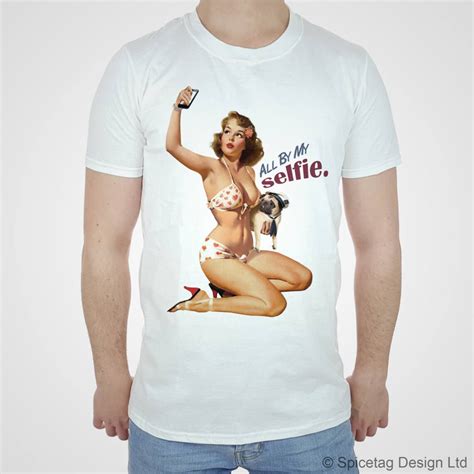 Pin Up Girl T Shirt Hashtag Selfie Tshirt Sexy Vintage Phone Etsy