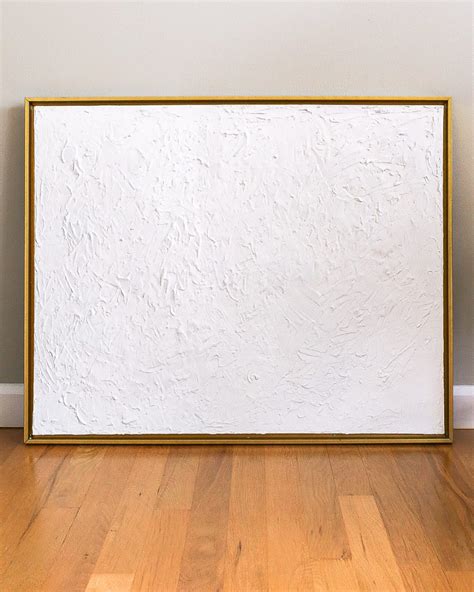 4 Easy Steps To Create Textured Canvas Art For Less Than 60 White