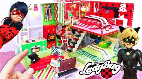 Diy Miniature Miraculous Ladybug And Chat Noir Dollhouse Bedrooms