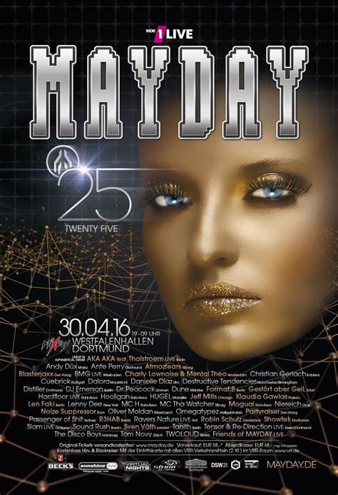 Seit ihrer gründung im jahr 1991 versorgt die mayday die stadt dortmund mit einem der hedonistischsten. History: 2016 - MAYDAY 2021