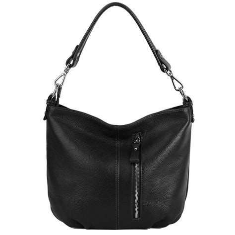 Yaluxe Womens Front Pocket Soft Cowhide Leather Small Mini Purse Hobo