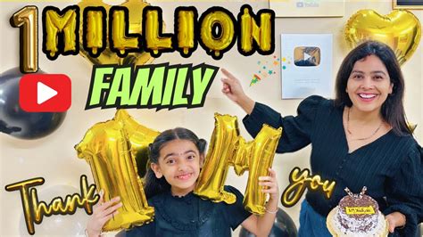 1 Million Subscribers Golden Play Button Unboxing Thank You