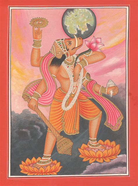 Hindu God Varaha Dashavatara Vishnu Hinduism Veda Vedic Artwork