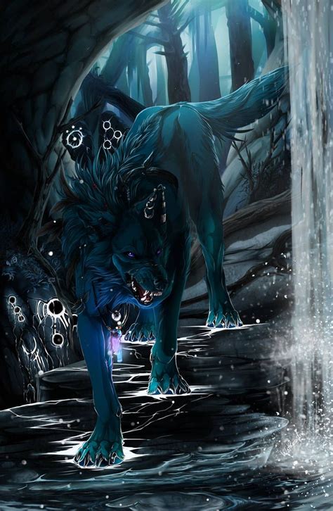 Feuerkind By Wolfroad Mythical Creatures Art Fantasy Wolf Fantasy