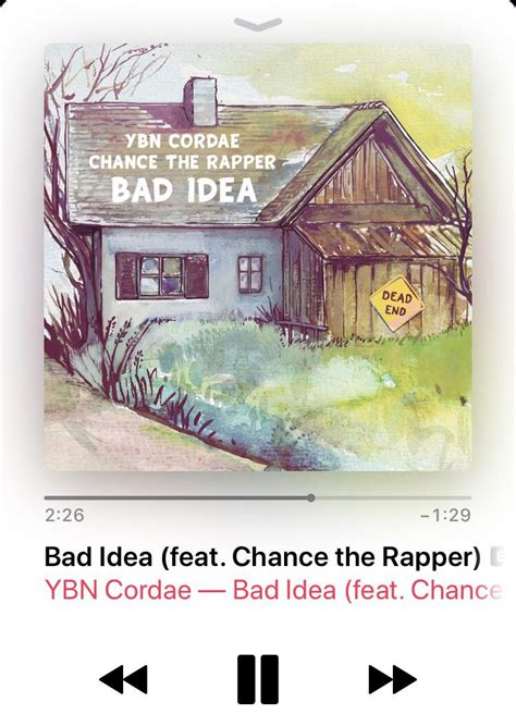 Bad Idea By Ybn Cordae Feat Chance Out Now Rchancetherapper