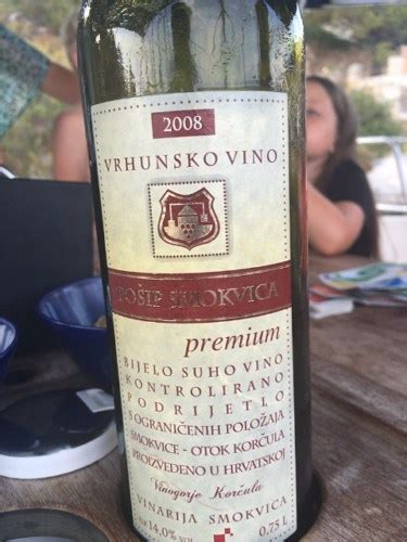 Vinarija Smokvica Vrhunsko Vino Posip Premium Vivino