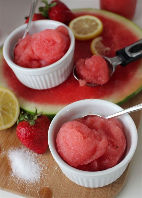 Easy Watermelon Sherbet Recipe Perfect For The End Of Summer Watermelon Sherbet Recipe