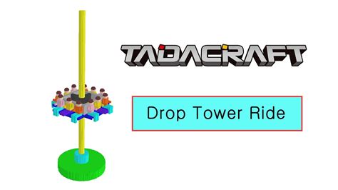 Tadacraftlets Make A Drop Tower Ride Youtube