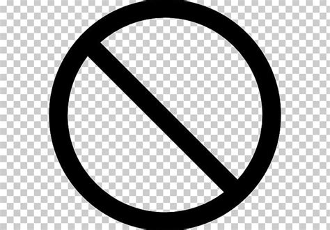 No Symbol Sign Png Clipart Angle Area Black And White Circle Clip