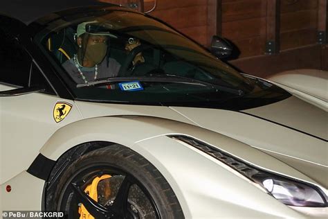 Travis Scott Jumps Into His Limited Edition Ferrari Worth 5m Big