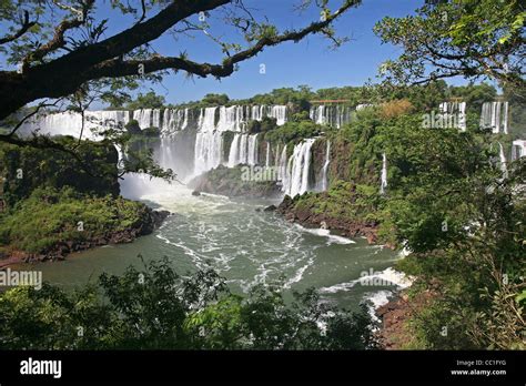 Iguazu Falls Iguassu Falls Igua U Falls Seen From Argentina Stock
