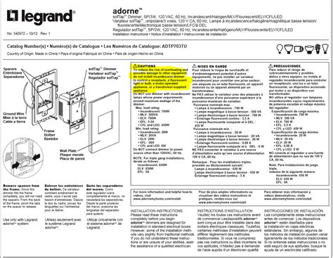 Home » wiring diagram » 3 way dimmer switch wiring diagram. Have a Legrand Adorne SofTap dimmer switch that just flashes. This is my second new switch. It's ...