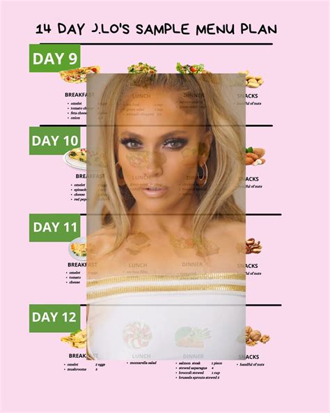 j lo diet plan jennifer lopez etsy