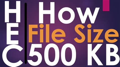 How To Reduce File Size Up To 500 Kb For Hec Youtube