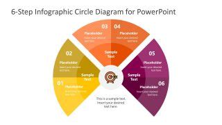 6 Steps Circular Slices PowerPoint Diagram SlideModel
