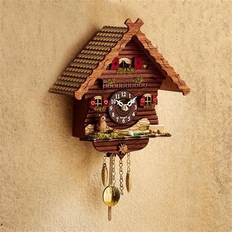 Mini Cuckoo Clock Owls Cottage Cuckoo Clock Clock Craft Clock