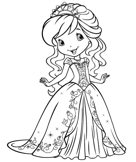 Coloring Page Girl With Curly Hair Sketch Coloring Page