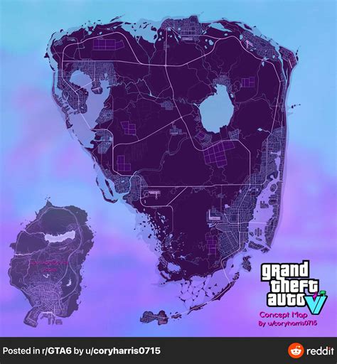 Fan Made Gta 6 Map Has Fans Salivating At Its Size Gta Boom