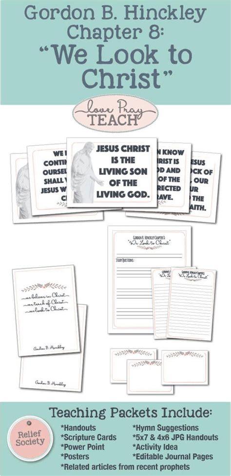 Gordon B Hinckley Chapter 8 We Look To Christ Easter Lesson Helps