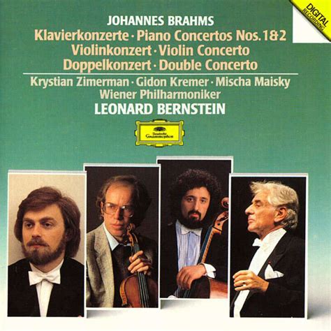 Piano Concertos Nos1 And 2 Violin Concerto Double Concerto Krystian Zimerman Gidon Kremer
