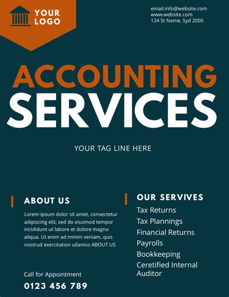 Accounting Service Flyer Template Postermywall