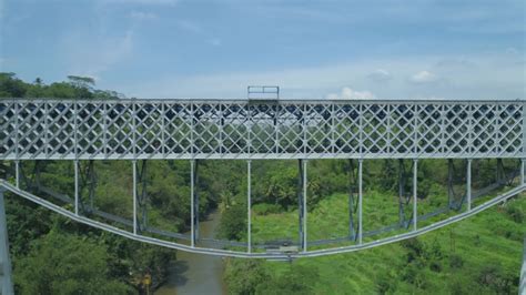 Cirahong Bridge Double Deck Structure Metal Stock Footage Video 100