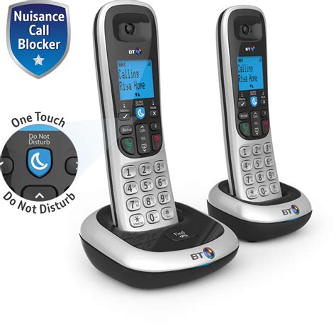 Bt 2200 Nuisance Call Blocker Cordless Home Landline Phone Twin Handset Pack Ebay