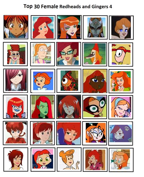 top 30 female cartoon gingers and redheads 4 by rockyrock76 on deviantart