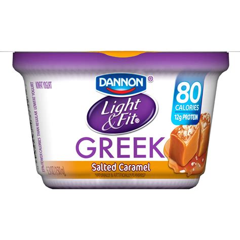 Apr 12, 2016 · unsweetened, plain greek yogurt, which can have as little as 5 grams of — naturally occurring — sugar, is usually a good bet. Light & Fit by Dannon Greek Nonfat Yogurt, Salted Caramel ...