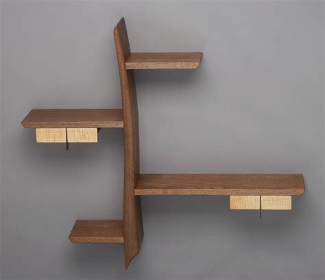 Kanji By Brian Hubel Unique Wall Mounted Display Shelf With A Pair Of