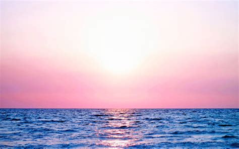 Earth Sunset Pastel Sky Sea Colorful Wallpaper Sunset