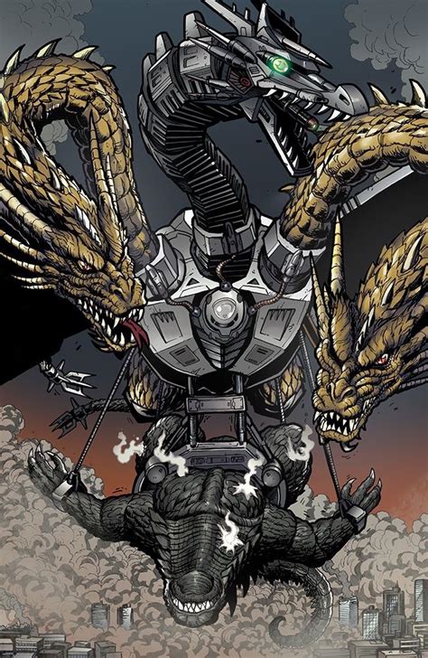 King Ghidorahs Lair — Art By Matt Frank From Godzilla Rulers Of Earth