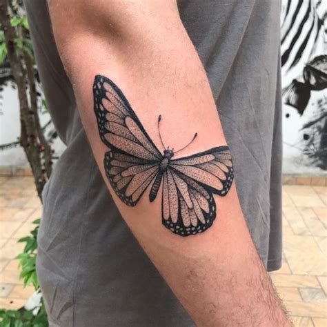 Butterfly Tattoo In A Male Arm Cute Tattoos Tattoos For Guys Tattoos