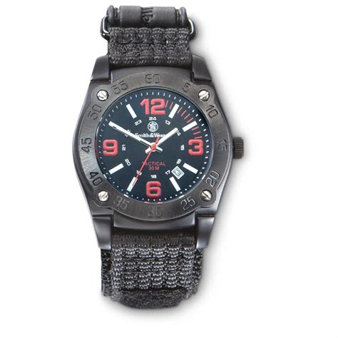 smith and wesson quartz tactical watch black 582578 watches at sportsman s guide