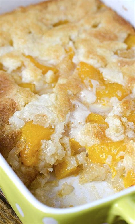 Combine all the ingredients for the peaches. Easy Peach Cobbler Recipe - OMG Chocolate Desserts