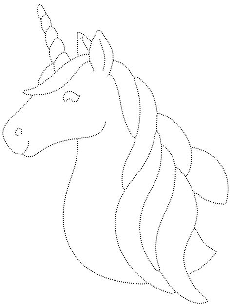 Free Printable Unicorn Tracing Coloring Page Download Print Or Color